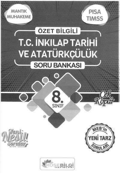 ÖZET BİLGİ T.C. İNKILAP TARİHİ VE ATATÜRKÇÜLÜK SORU BANKASI Fotokopi GO - Tüm Sınavlarda Daha İleriye