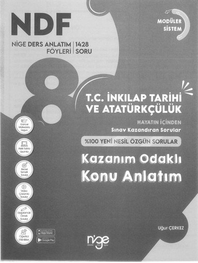 T.C. İNKILAP TARİHİ VE ATATÜRKÇÜLÜK KAZANIM ODAKLI KONU ANLATIM Fotokopi GO - Tüm Sınavlarda Daha İleriye