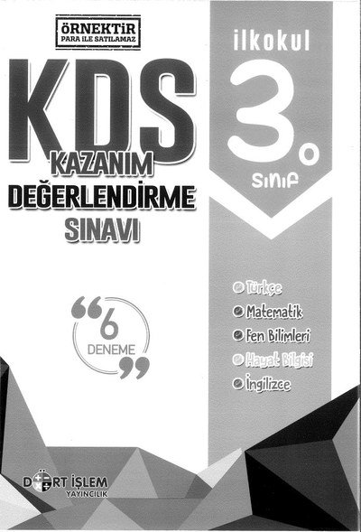 KAZANIM DEĞERLENDİRME SINAVI Fotokopi GO - Tüm Sınavlarda Daha İleriye