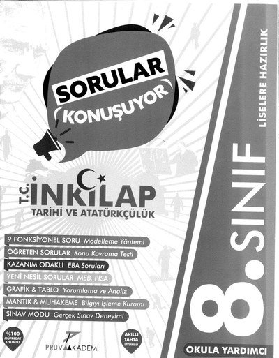 SORULAR KONUŞUYOR T.C. İNKILAP TARİHİ VE ATATÜRKÇÜLÜK Fotokopi GO - Tüm Sınavlarda Daha İleriye
