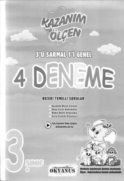 KAZANIM ÖLÇEN 4 DENEME Fotokopi GO - Tüm Sınavlarda Daha İleriye