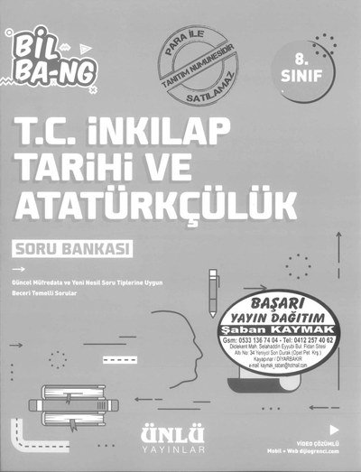 T.C İNKILAP TARİHİ VE ATATÜRKÇÜLÜK SORU BANKASI Fotokopi GO - Tüm Sınavlarda Daha İleriye