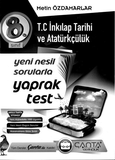 T.C. İNKILAP TARİHİ VE ATATÜRKÇÜLÜK YENİ NESİL SORULARLA YAPRAK TEST Fotokopi GO - Tüm Sınavlarda Daha İleriye