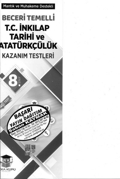 BECERİ TEMELLİ T.C. İNKILAP TARİHİ VE ATATÜRKÇÜLÜK KAZANIM TESTLERİ Fotokopi GO - Tüm Sınavlarda Daha İleriye