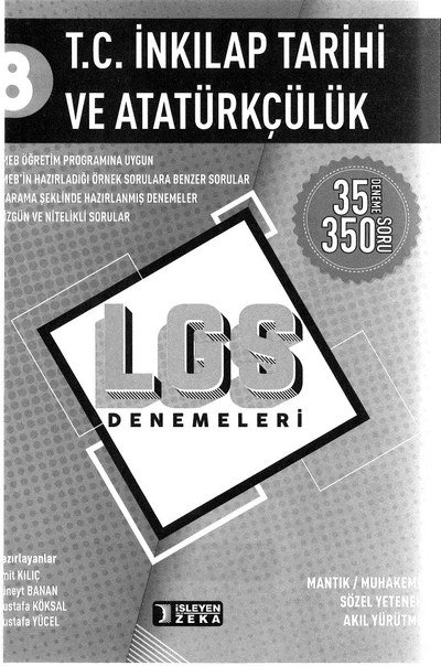 T.C. İNKILAP TARİHİ VE ATATÜRKÇÜLÜK LGS DENEMELERİ Fotokopi GO - Tüm Sınavlarda Daha İleriye