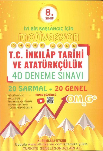 MOTİVASYON T.C. İNKILAP TARİHİ VE ATATÜRKÇÜLÜK 40 DENEME SINAVI Fotokopi GO - Tüm Sınavlarda Daha İleriye
