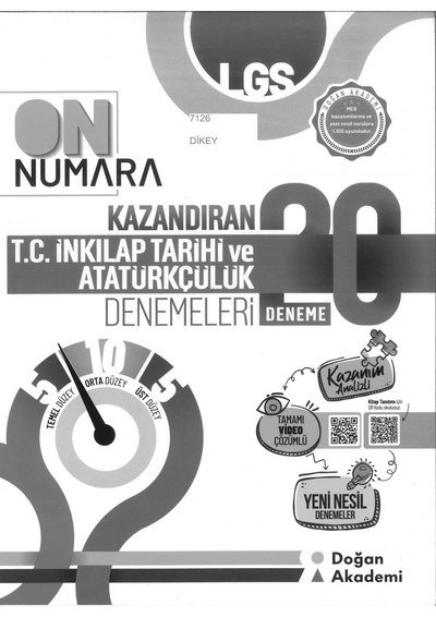 ON NUMARA T.C. İNKILAP TARİHİ VE ATATÜRKÇÜLÜK DENEMELERİ 20 DENEME Fotokopi GO - Tüm Sınavlarda Daha İleriye