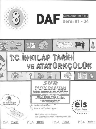 T.C. İNKILAP TARİHİ VE ATATÜRKÇÜLÜK DERS ANLATIM FÖYÜ Fotokopi GO - Tüm Sınavlarda Daha İleriye