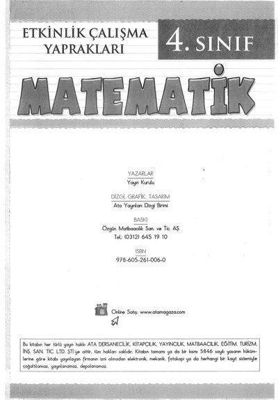 MATEMATİK Fotokopi GO - Tüm Sınavlarda Daha İleriye