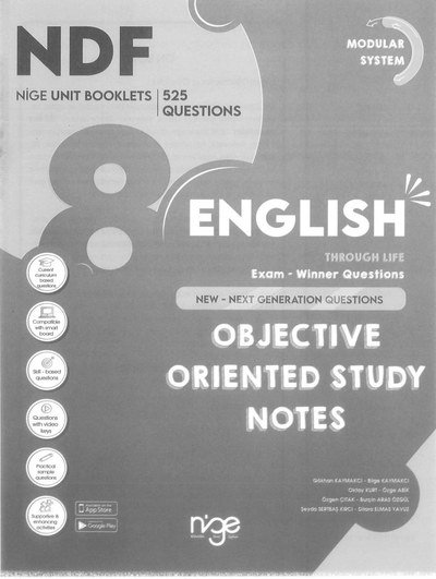 ENGLISH OBJECTIVE ORIENTED STUDY NOTES Fotokopi GO - Tüm Sınavlarda Daha İleriye