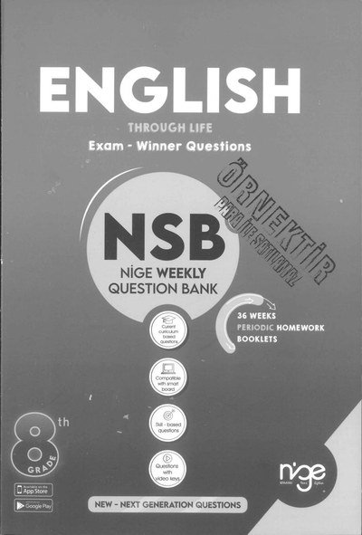 ENGLISH EXAM WINNER QUESTIONS Fotokopi GO - Tüm Sınavlarda Daha İleriye
