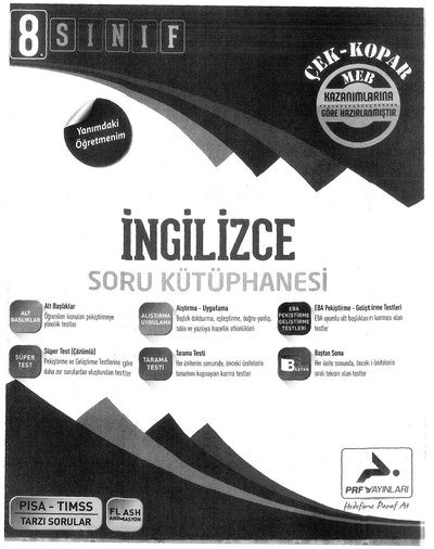 İNGİLİZCE SORU KÜTÜPHANESİ Fotokopi GO - Tüm Sınavlarda Daha İleriye