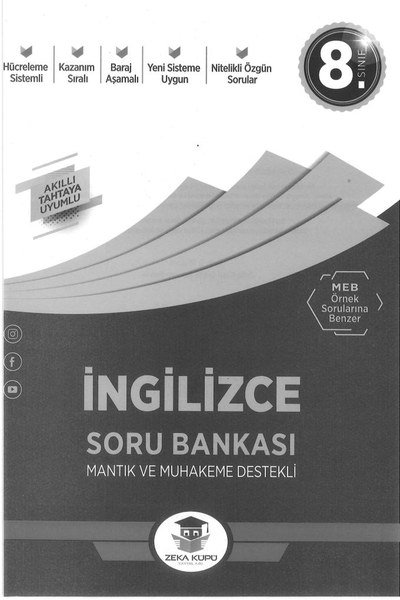 İNGİLİZCE SORU BANKASI MANTIK VE MUHAKEME DESTEKLİ Fotokopi GO - Tüm Sınavlarda Daha İleriye