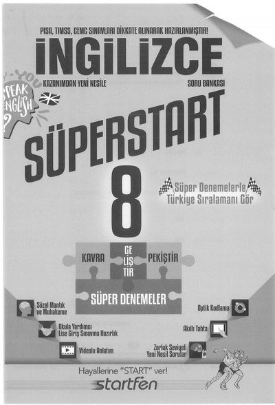İNGİLİZCE SORU BANKASI SÜPERSTART Fotokopi GO - Tüm Sınavlarda Daha İleriye