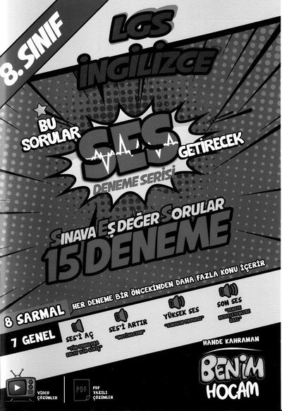 LGS İNGİLİZCE SES DENEME SERİSİ 15 DENEME Fotokopi GO - Tüm Sınavlarda Daha İleriye