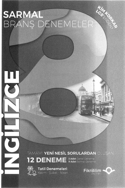 SARMAL BRANŞ DENEMELERİ İNGİLİZCE 12 DENEME Fotokopi GO - Tüm Sınavlarda Daha İleriye