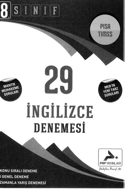 29 İNGİLİZCE DENEMESİ Fotokopi GO - Tüm Sınavlarda Daha İleriye