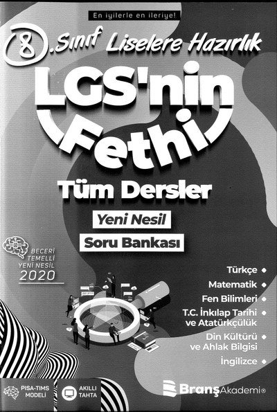 LGS'NİN FETHİ TÜM DERSLER YENİ NESİL SORU BANKASI Fotokopi GO - Tüm Sınavlarda Daha İleriye