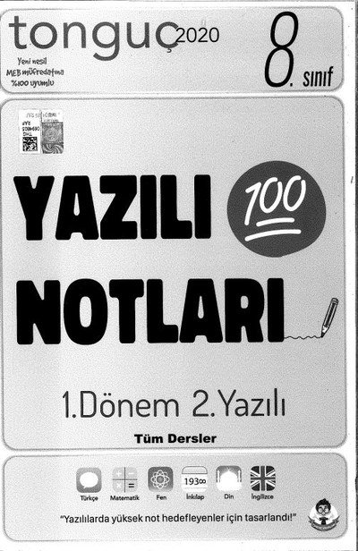 YAZILI NOTLARI 100 1. DÖNEM 2. YAZILI TÜM DERSLER Fotokopi GO - Tüm Sınavlarda Daha İleriye