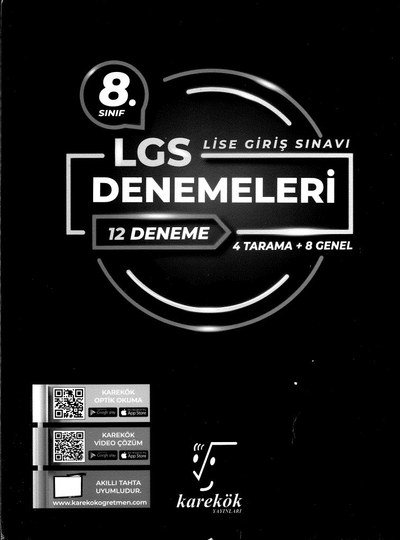 LGS DENEMELERİ 12 DENEME Fotokopi GO - Tüm Sınavlarda Daha İleriye