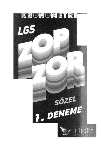 KRONOMETRE LGS ZOR ZOR SÖZEL 1. DENEME Fotokopi GO - Tüm Sınavlarda Daha İleriye