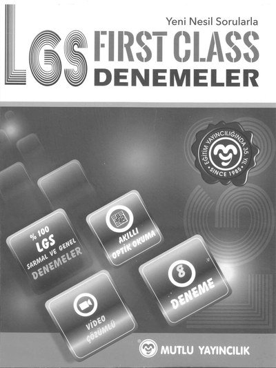 LGS FIRST CLASS DENEMELER Fotokopi GO - Tüm Sınavlarda Daha İleriye