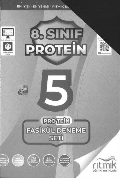 PROTEİN 5 FASİKÜL DENEME SETİ Fotokopi GO - Tüm Sınavlarda Daha İleriye