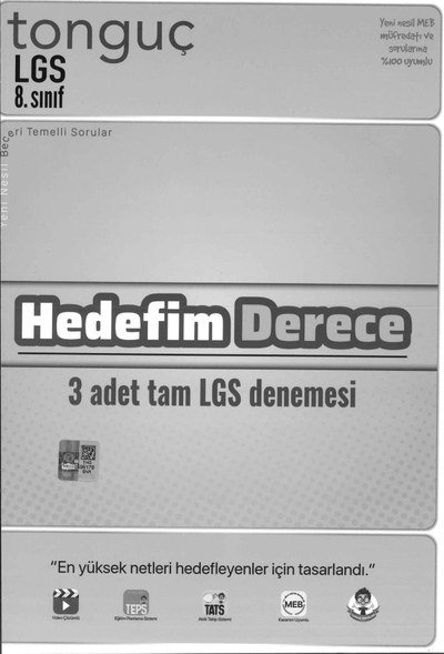 LGS HEDEFİM DERECE 3 ADET TAM LGS DENEMESİ Fotokopi GO - Tüm Sınavlarda Daha İleriye