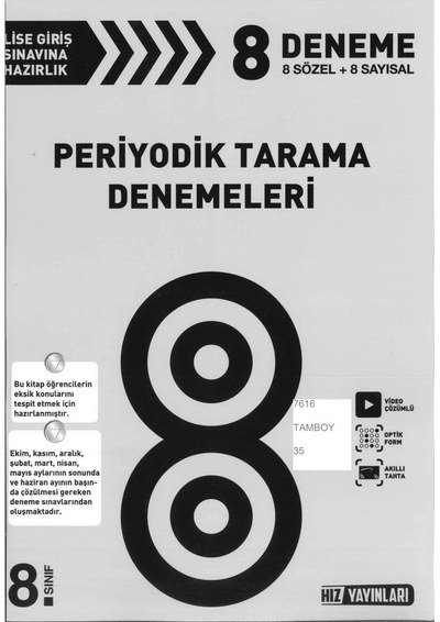 8 DENEME PERİYODİK TARAMA DENEMELERİ Fotokopi GO - Tüm Sınavlarda Daha İleriye