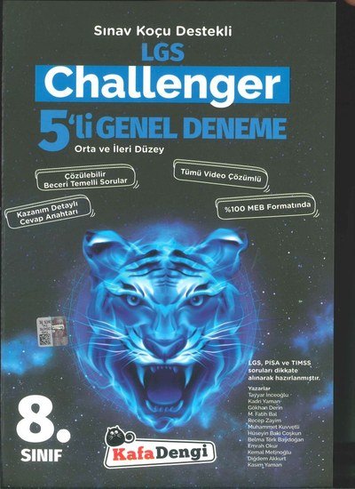 CHALLENGER 5'Lİ GENEL DENEME Fotokopi GO - Tüm Sınavlarda Daha İleriye