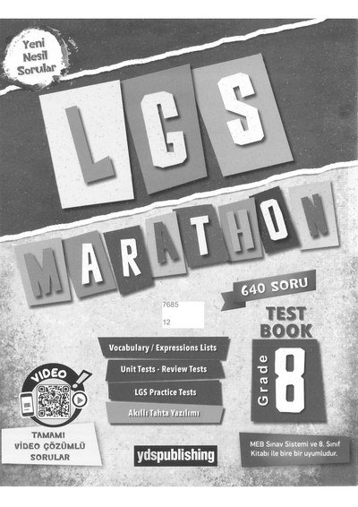 LGS MARATHON 640 SORU ENGLISH Fotokopi GO - Tüm Sınavlarda Daha İleriye