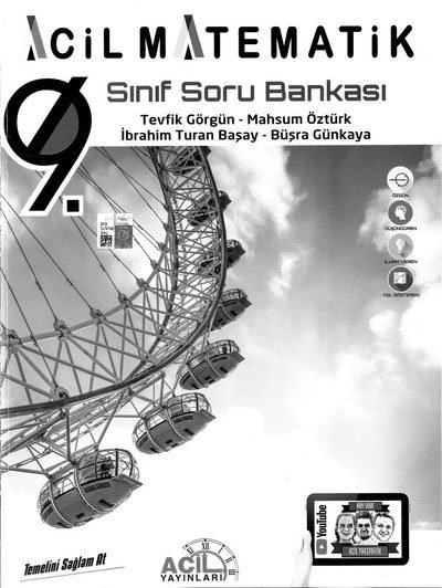 ACİL MATEMATİK 9. SINIF SORU BANKASI Fotokopi GO - Tüm Sınavlarda Daha İleriye