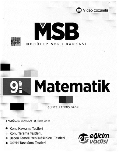 MODÜLER SORU BANKASI MATEMATİK GÜNCELLENMİŞ BASKI Fotokopi GO - Tüm Sınavlarda Daha İleriye