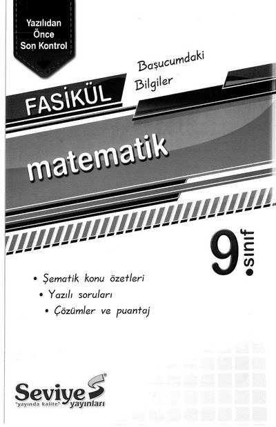 MATEMATİK FASİKÜL BAŞUCUMDAKİ BİLGİLER Fotokopi GO - Tüm Sınavlarda Daha İleriye