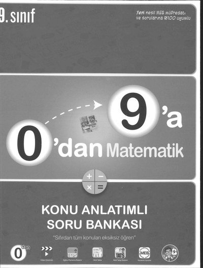 0'DAN 9'A MATEMATİK KONU ANJLATIMLI SORU BANKASI Fotokopi GO - Tüm Sınavlarda Daha İleriye