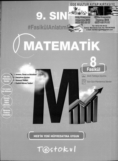 MATEMATİK 8 FASİKÜL Fotokopi GO - Tüm Sınavlarda Daha İleriye