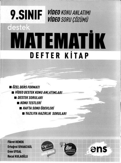 MATEMATİK DEFTER KİTAP KONU ANLATIMI Fotokopi GO - Tüm Sınavlarda Daha İleriye
