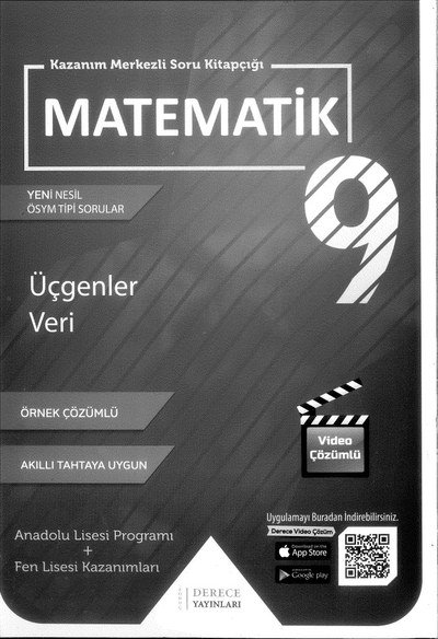 KAZANIM MERKEZLİ SORU KİTAPÇIĞI MATEMATİK ÜÇGENLER VERİ Fotokopi GO - Tüm Sınavlarda Daha İleriye