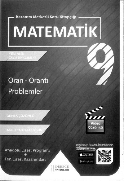 MATEMATİK SORU KİTAPÇIĞI ORAN ORANTI PROBLEMLER Fotokopi GO - Tüm Sınavlarda Daha İleriye