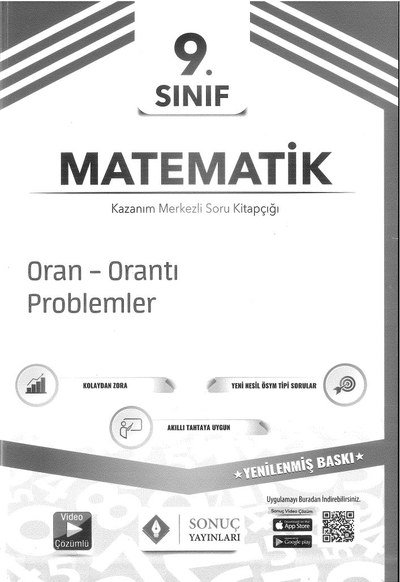 MATEMATİK SORU KİTAPÇIĞI ORAN ORANTI PROBLEMLER Fotokopi GO - Tüm Sınavlarda Daha İleriye