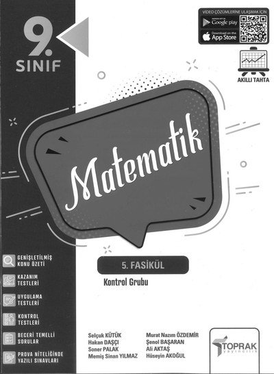 MATEMATİK 5. FASİKÜL KONTROL GRUBU Fotokopi GO - Tüm Sınavlarda Daha İleriye