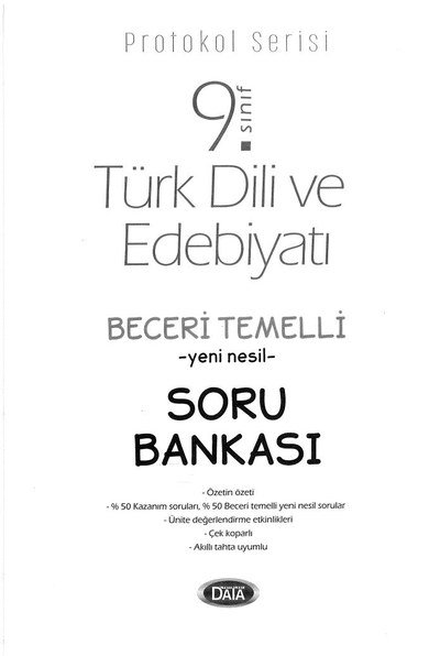 TÜRK DİLİ VE EDEBİYATI BECERİ TEMELLİ YENİ NESİL SORU BANKASI Fotokopi GO - Tüm Sınavlarda Daha İleriye