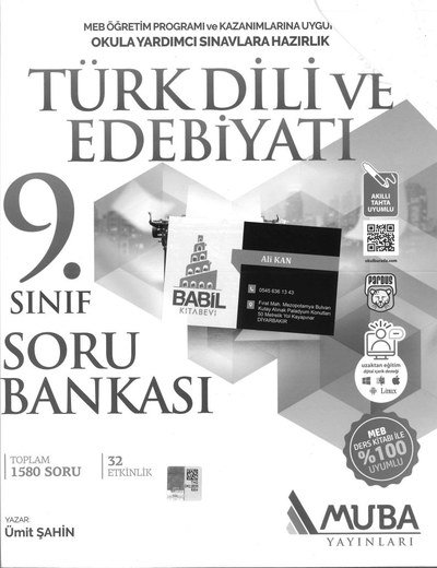 TÜRK DİLİ VE EDEBİYATI SORU BANKASI Fotokopi GO - Tüm Sınavlarda Daha İleriye