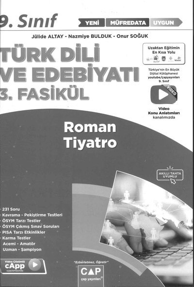TÜRK DİLİ VE EDEBİYATI 3. FASİKÜL ROMAN TİYATRO Fotokopi GO - Tüm Sınavlarda Daha İleriye