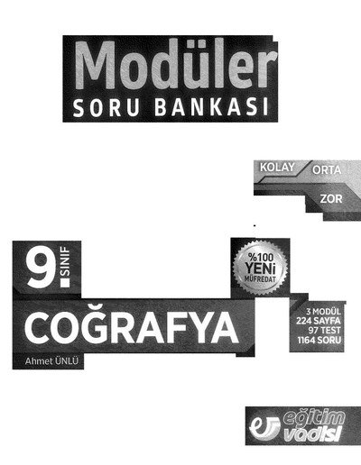 MODÜLER SORU BANKASI COĞRAFYA Fotokopi GO - Tüm Sınavlarda Daha İleriye