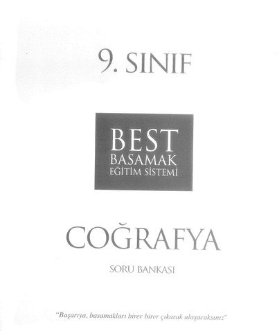 COĞRAFYA SORU BANKASI