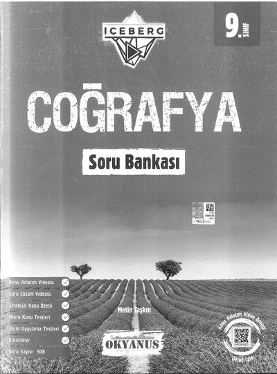 COĞRAFYA SORU BANKASI ICEBERG Fotokopi GO - Tüm Sınavlarda Daha İleriye