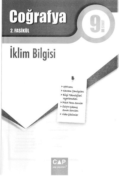 COĞRAFYA 2. FASİKÜL İKLİM BİLGİSİ Fotokopi GO - Tüm Sınavlarda Daha İleriye