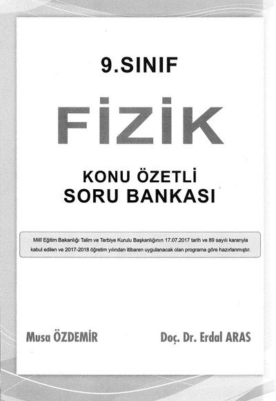 FİZİK KONU ÖZETLİ SORU BANKASI Fotokopi GO - Tüm Sınavlarda Daha İleriye