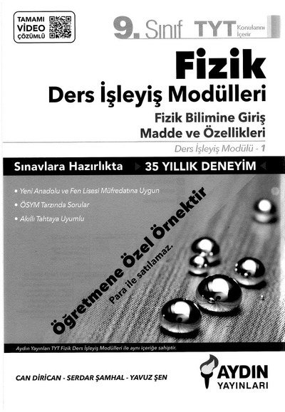 FİZİK DERS İŞLEYİŞ MODÜLLERİ FİZİK BİLİMİNE GİRİŞ MADDE VE ÖZELLİKLERİ Fotokopi GO - Tüm Sınavlarda Daha İleriye